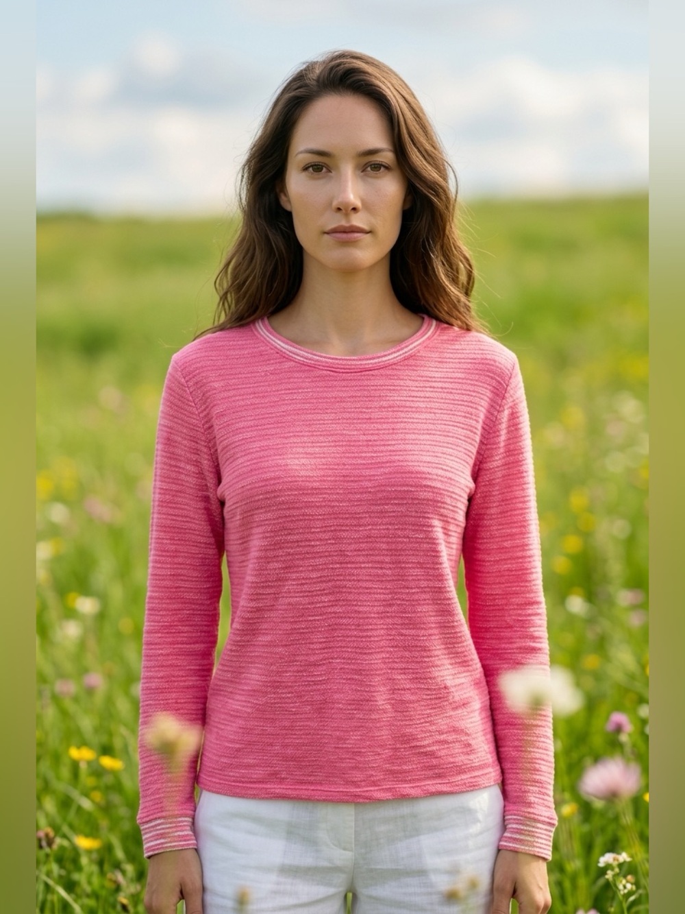Next Level Apparel Women’s Pink Top - Size Small
